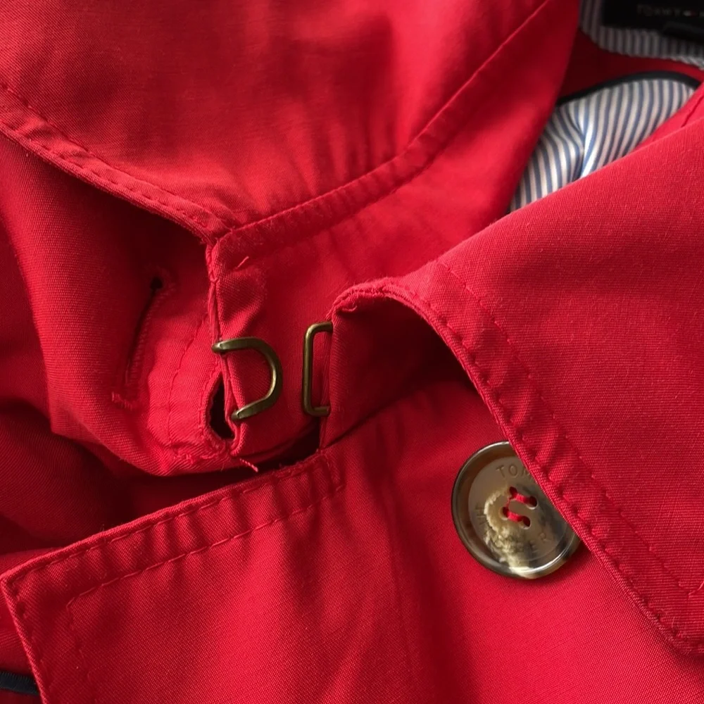 Tommy Hilfiger red trench coat - Picture 9 of 9
